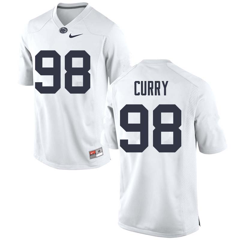 NCAA Nike Men's Penn State Nittany Lions Mike Curry #98 College Football Authentic White Stitched Jersey TND0198RU